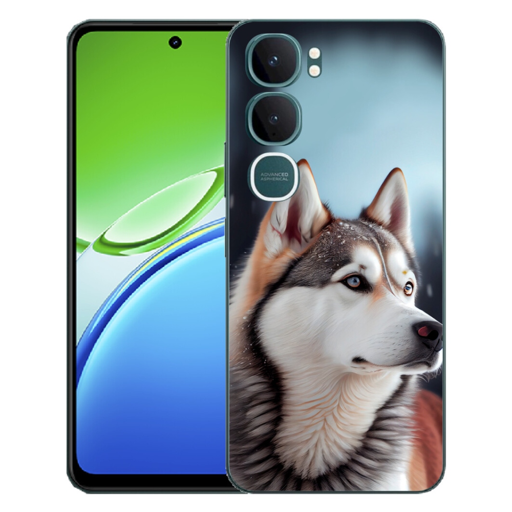Gelový kryt mmCase na Vivo Y21d - sibiřský husky