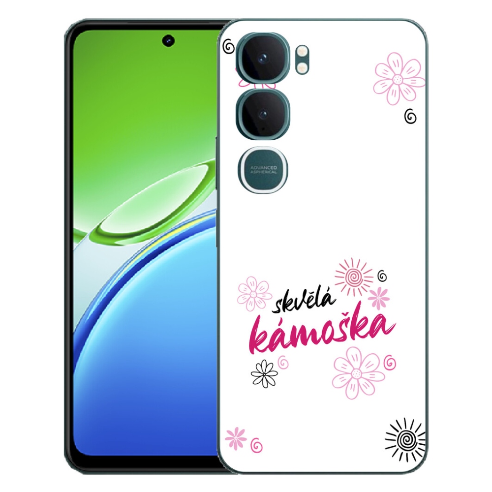Gelový kryt mmCase na Vivo Y21d - skvělá kámoška bílé pozadí