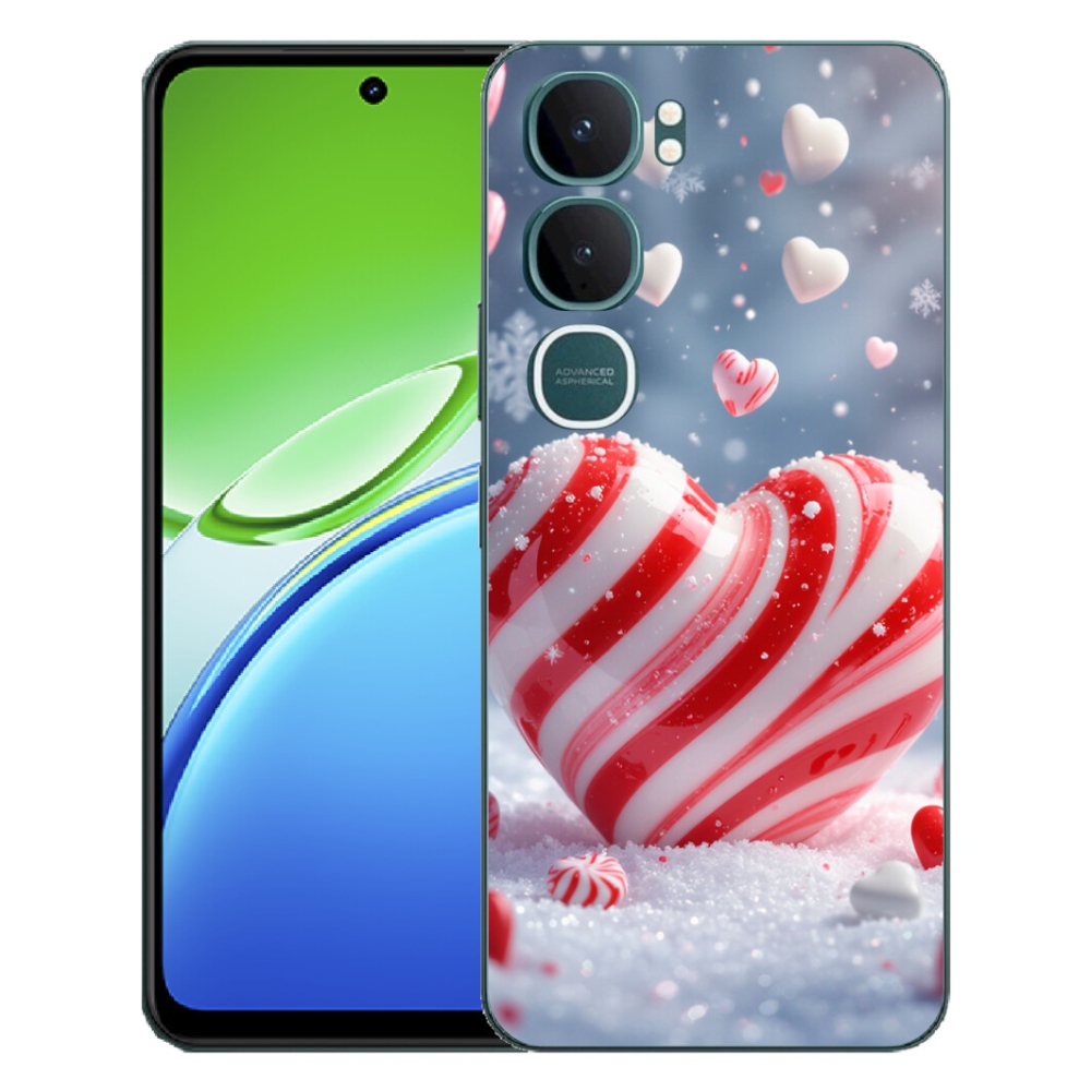 Gelový kryt mmCase na Vivo Y21d - sladké srdce