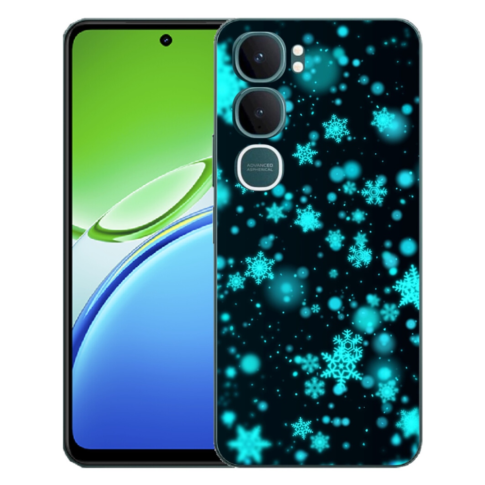 Gelový kryt mmCase na Vivo Y21d - sněhové vločky 1