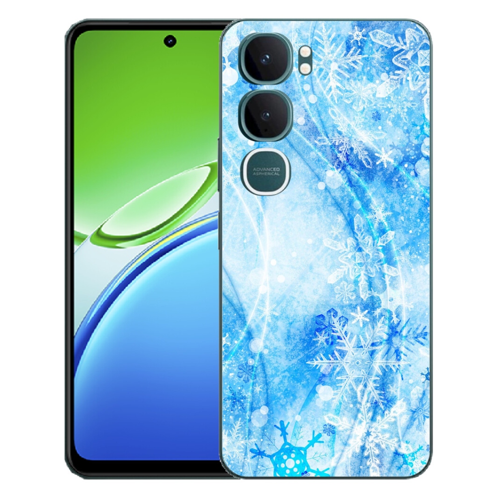 Gelový kryt mmCase na Vivo Y21d - sněhové vločky