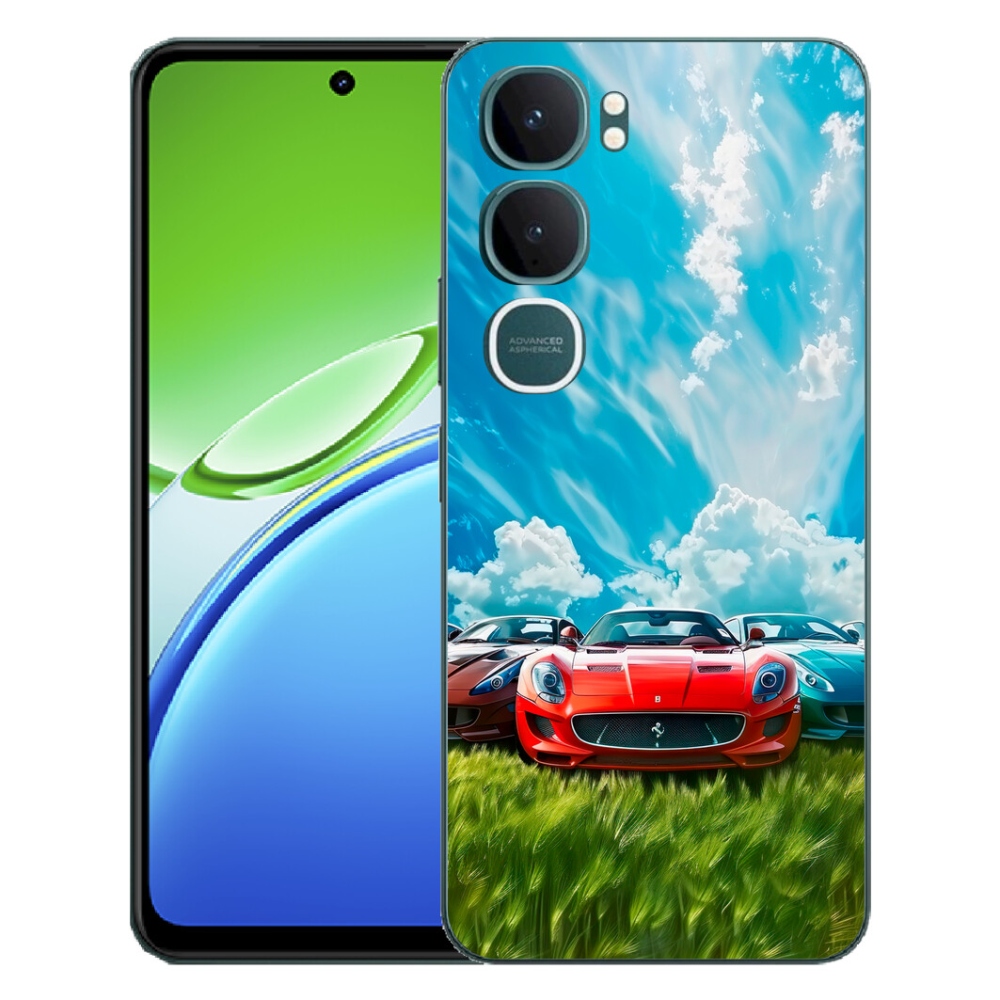Gelový kryt mmCase na Vivo Y21d - sportovní vozy