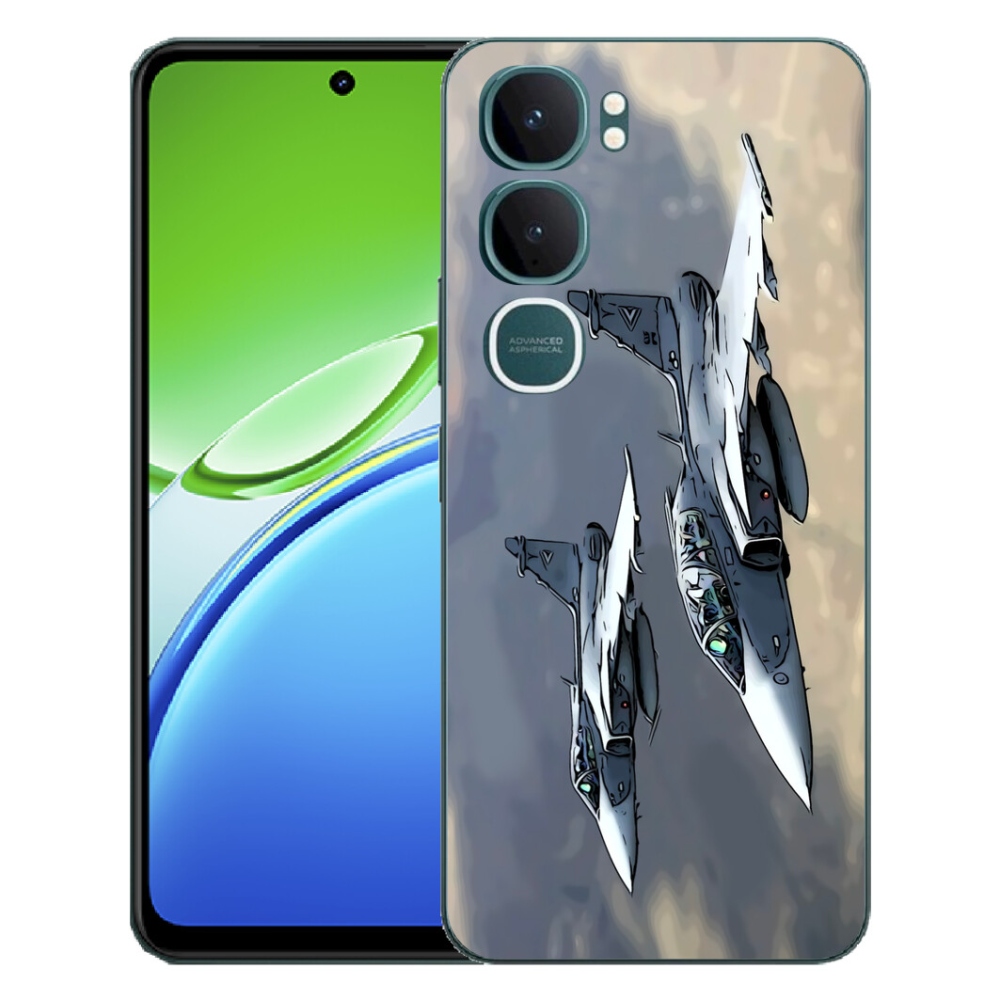 Gelový kryt mmCase na Vivo Y21d - stíhačky