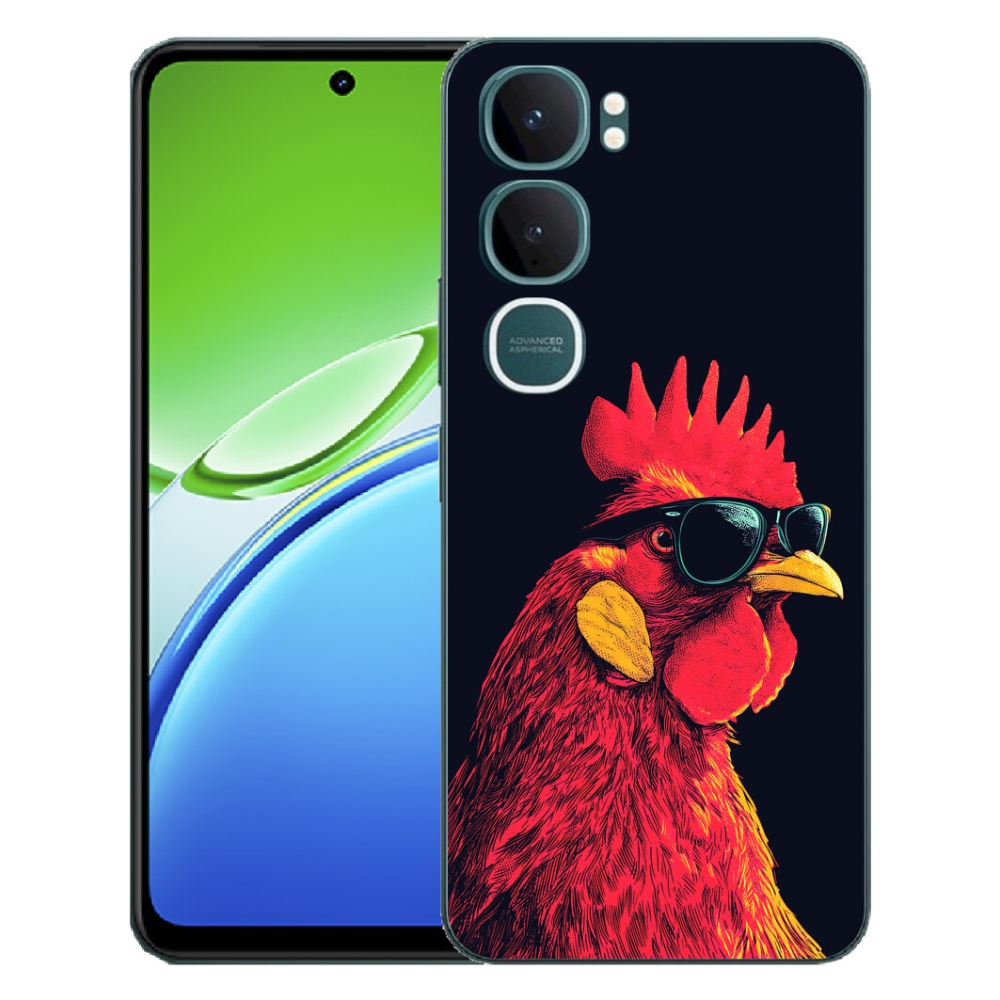 Gelový kryt mmCase na Vivo Y21d - stylový kohout