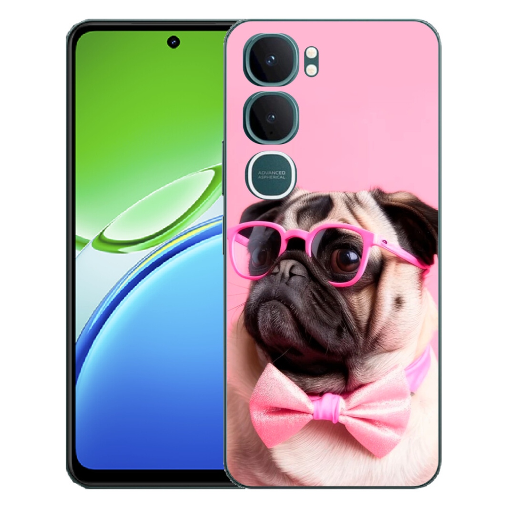 Gelový kryt mmCase na Vivo Y21d - stylový mops
