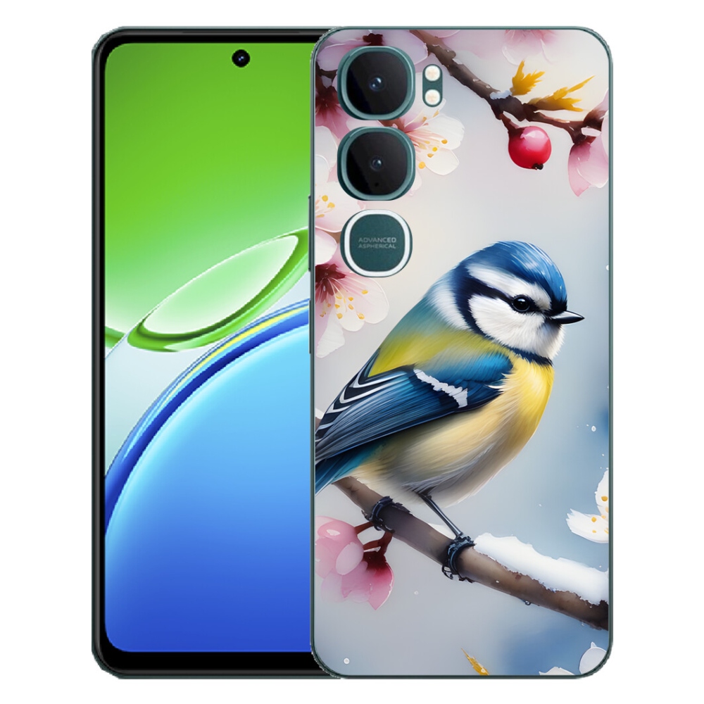 Gelový kryt mmCase na Vivo Y21d - sýkorka