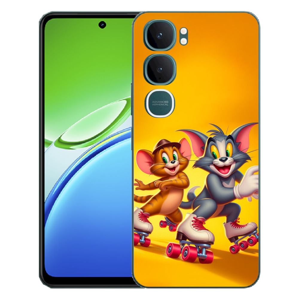 Gelový kryt mmCase na Vivo Y21d - tom a jerry