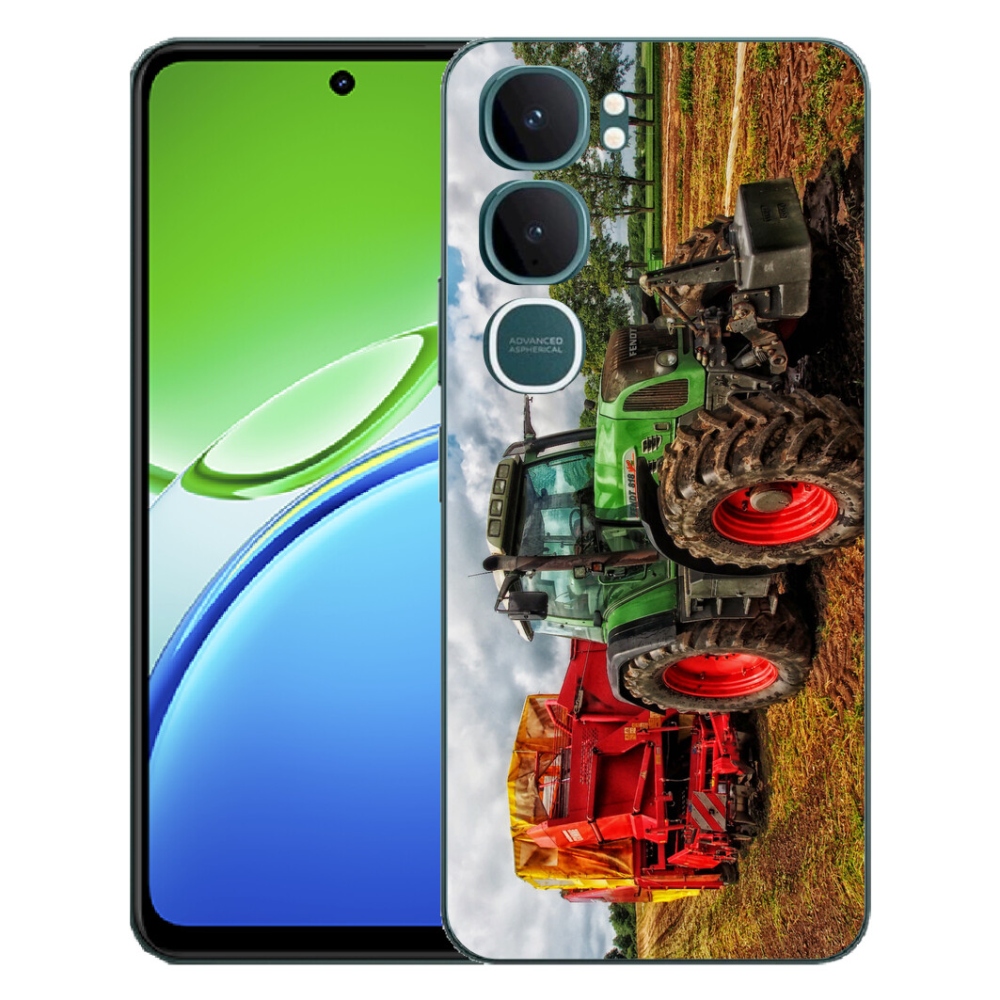 Gelový kryt mmCase na Vivo Y21d - traktor 4