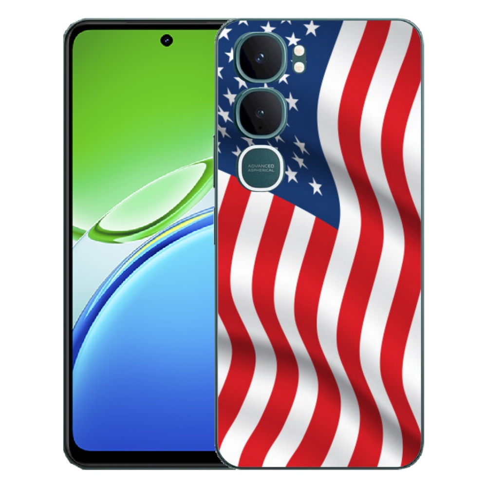 Gelový kryt mmCase na Vivo Y21d - USA vlajka