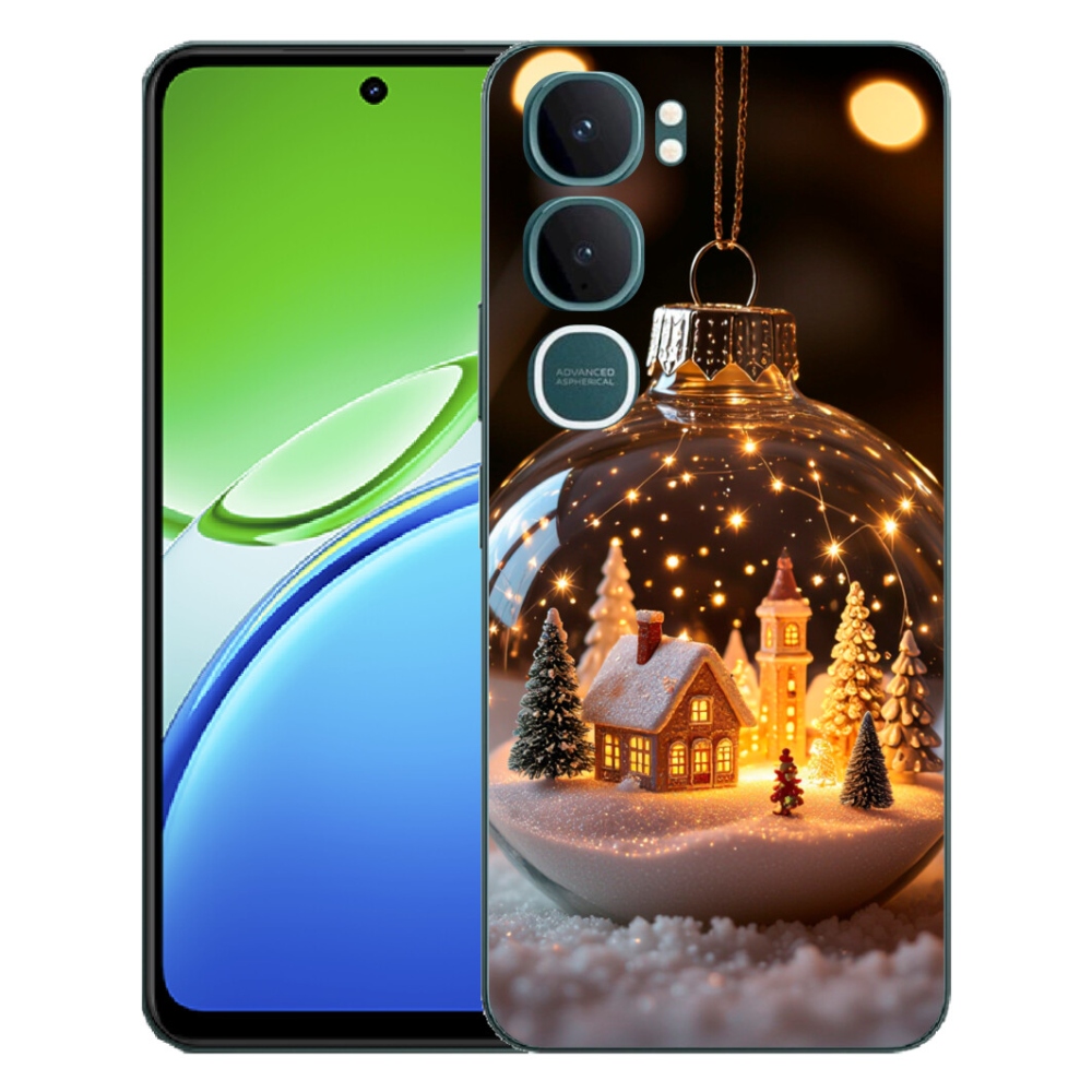 Gelový kryt mmCase na Vivo Y21d - vánoční koule 3
