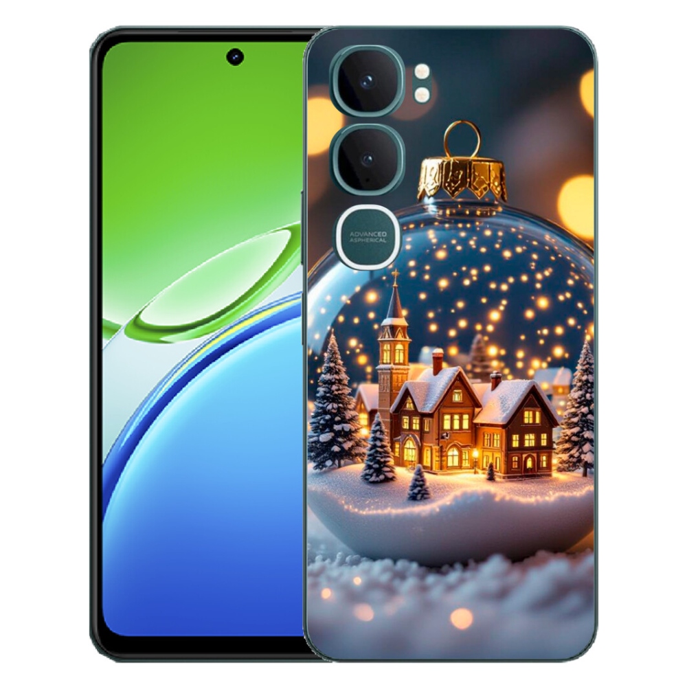 Gelový kryt mmCase na Vivo Y21d - vánoční koule 4