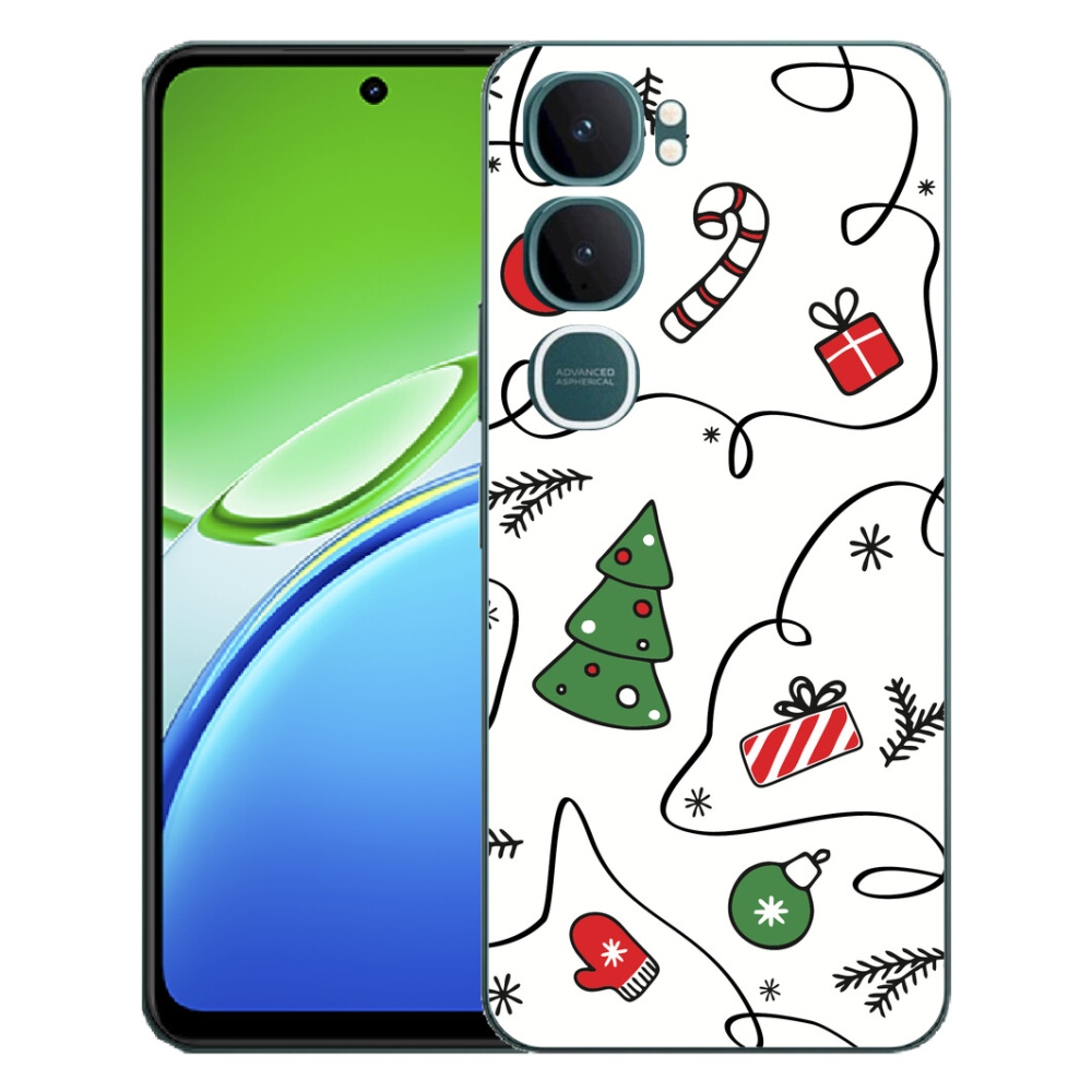 Gelový kryt mmCase na Vivo Y21d - vánoční motivy