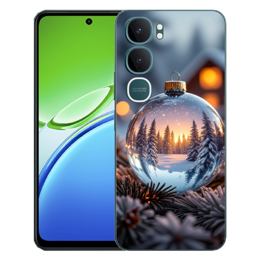 Gelový kryt mmCase na Vivo Y21d - vánoční ozdoba