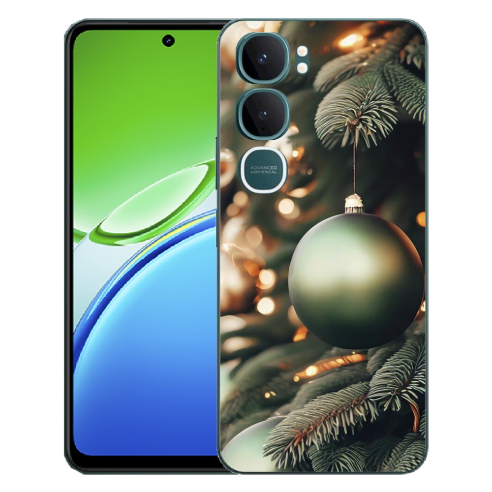 Gelový kryt mmCase na Vivo Y21d - vánoční ozdoby 1