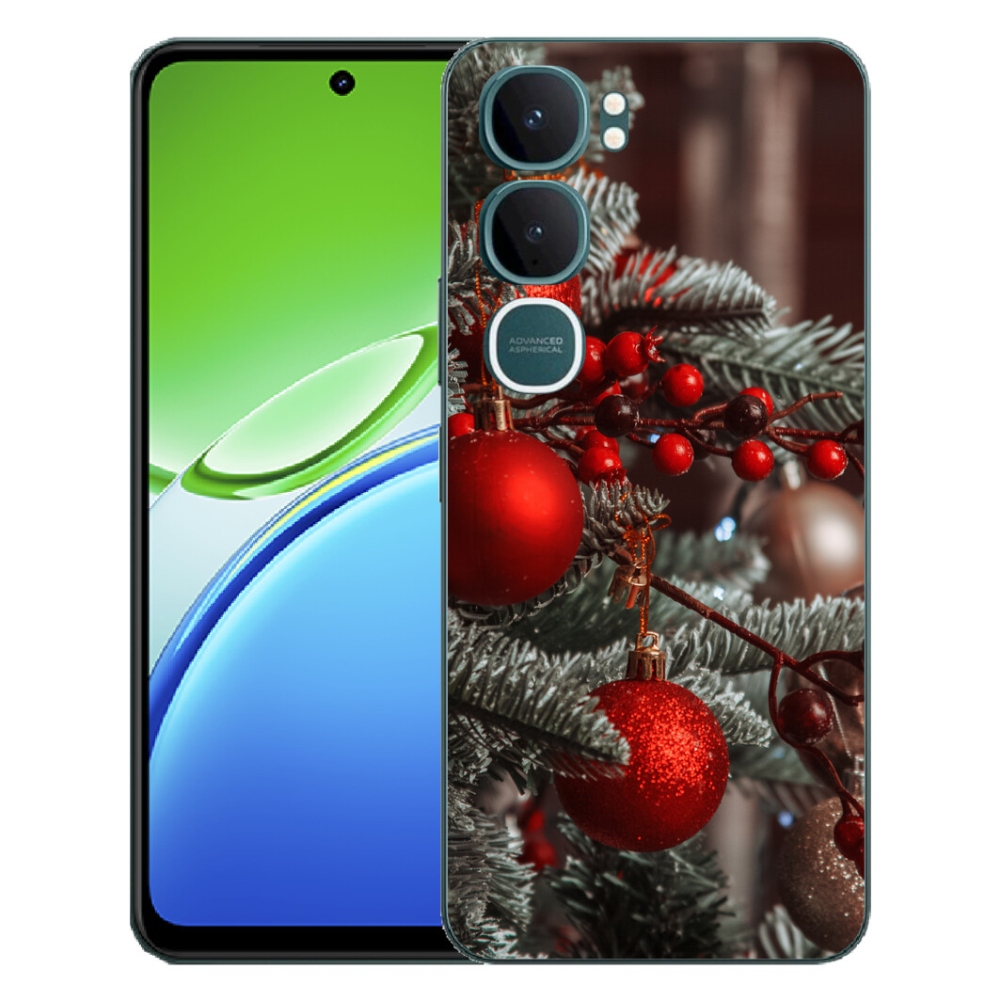 Gelový kryt mmCase na Vivo Y21d - vánoční ozdoby 2
