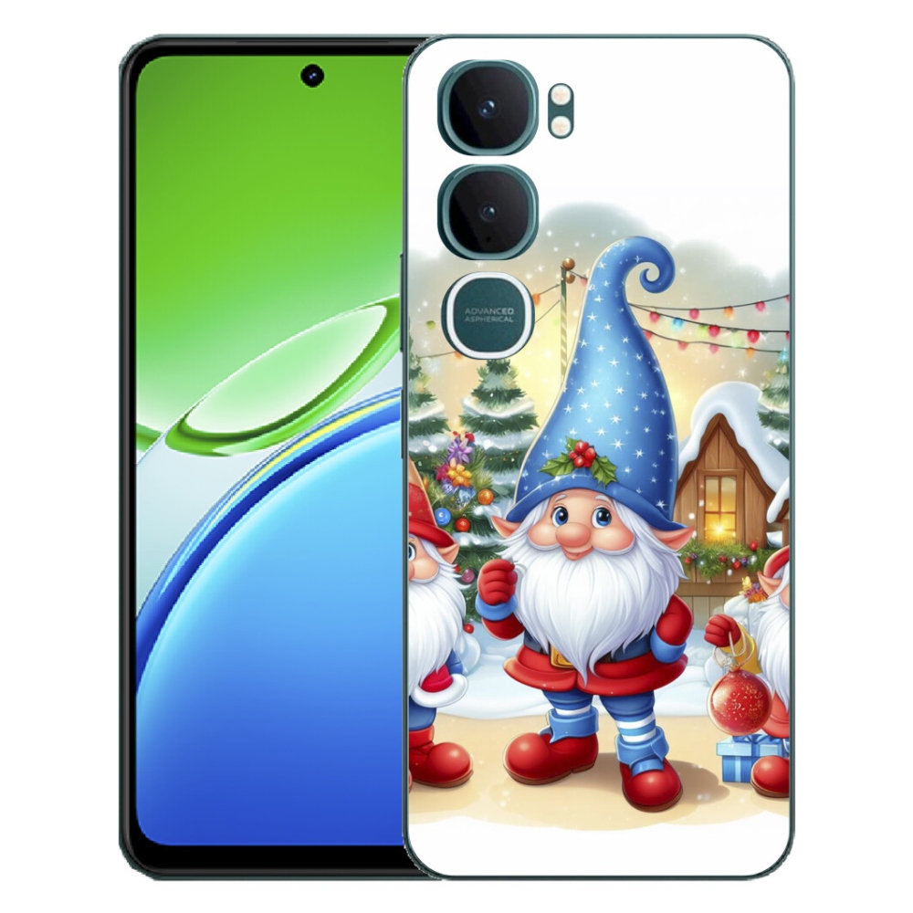 Gelový kryt mmCase na Vivo Y21d - vánoční skřítci