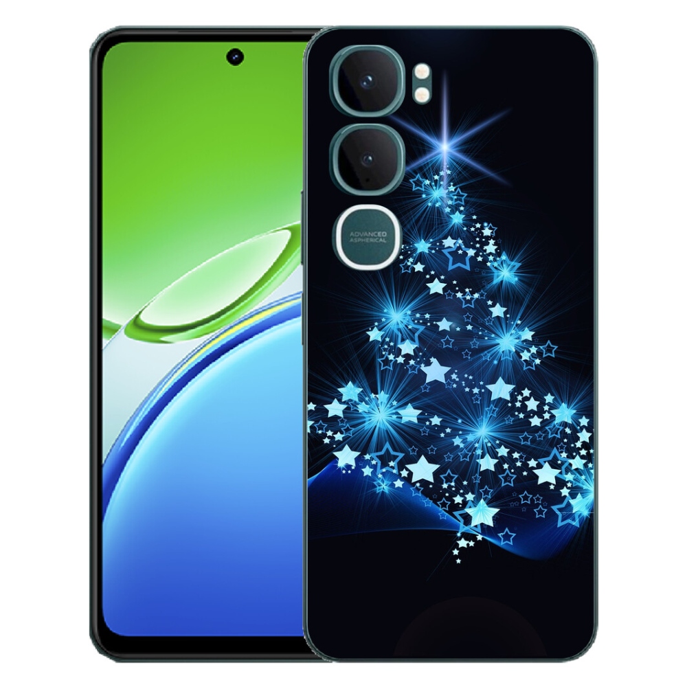 Gelový kryt mmCase na Vivo Y21d - vánoční stromek