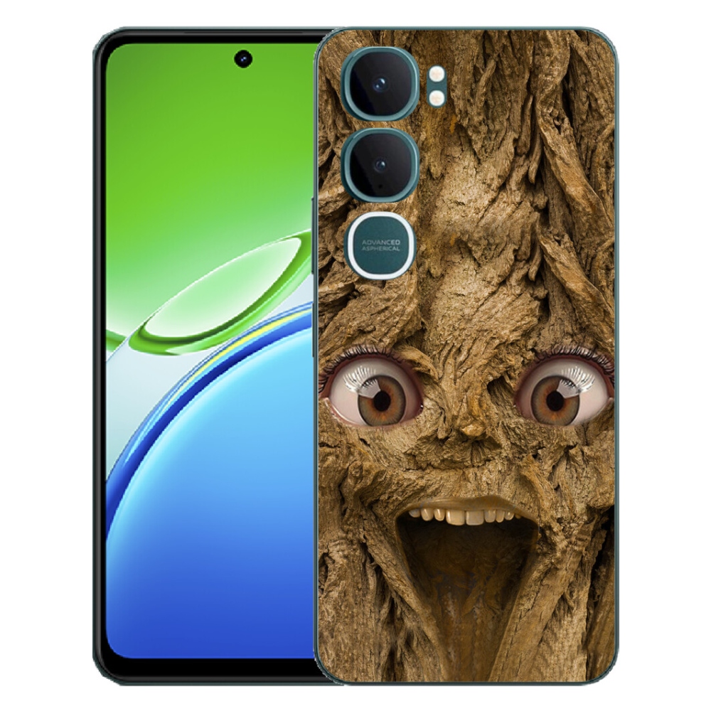 Gelový kryt mmCase na Vivo Y21d - veselý strom s očima