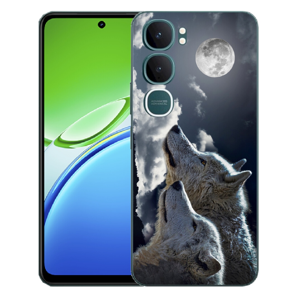 Gelový kryt mmCase na Vivo Y21d - vlci
