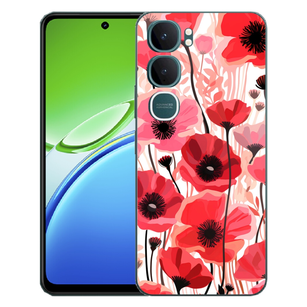Gelový kryt mmCase na Vivo Y21d - vlčí mák 1