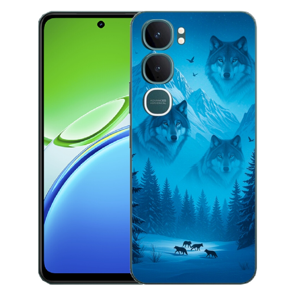 Gelový kryt mmCase na Vivo Y21d - vlčí smečka