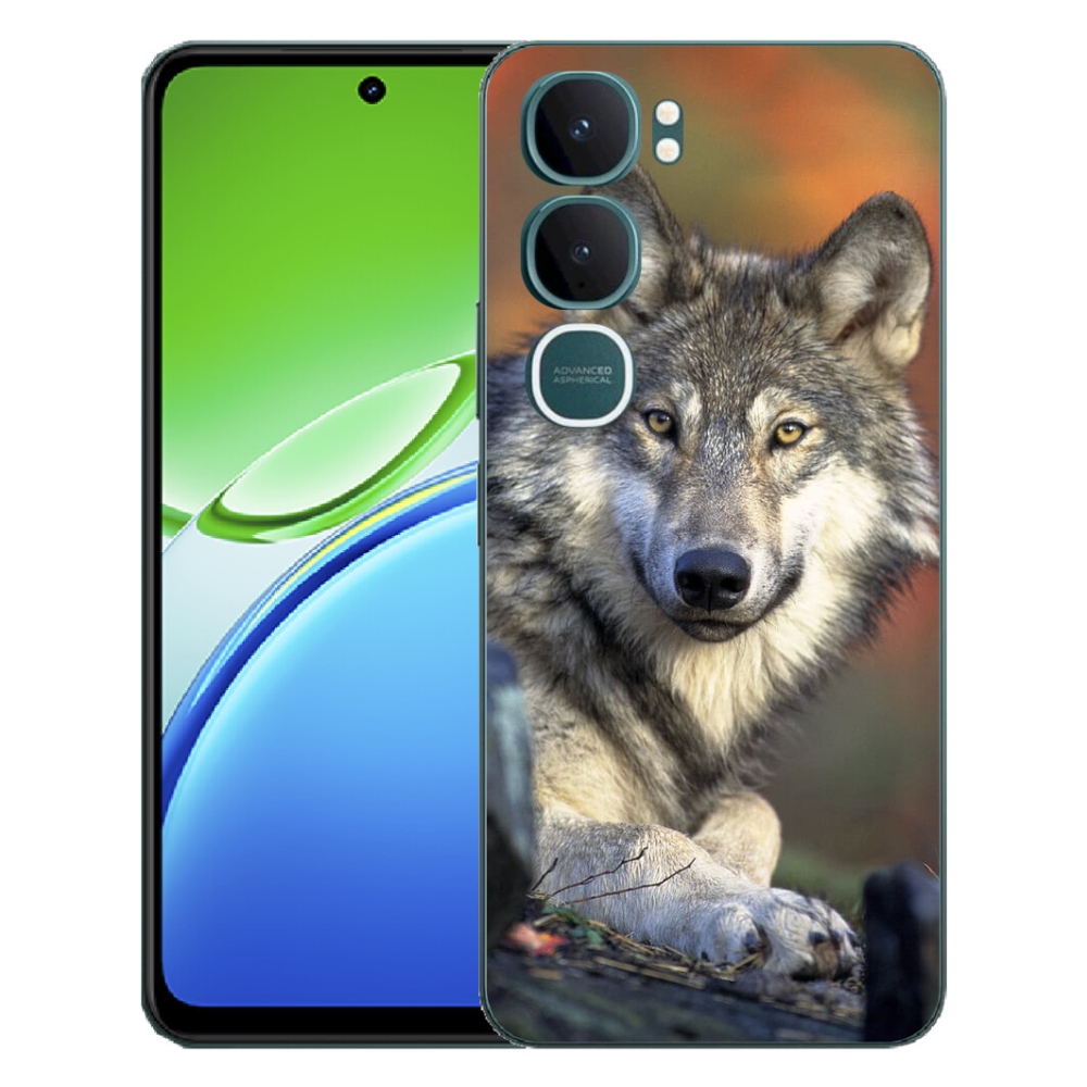 Gelový kryt mmCase na Vivo Y21d - vlk