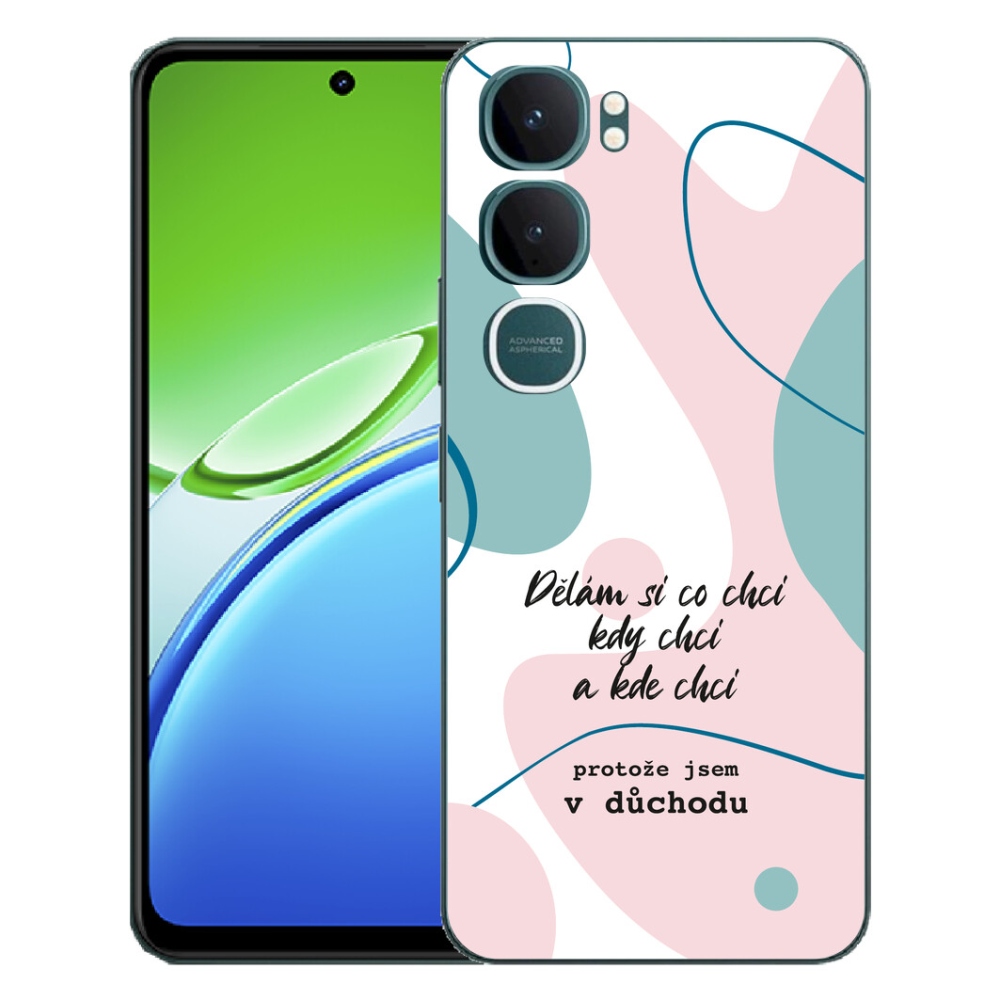 Gelový kryt mmCase na Vivo Y21d - vtipný text 10 bílé pozadí