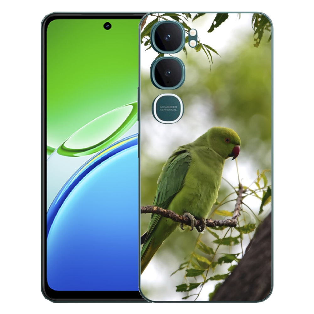 Gelový kryt mmCase na Vivo Y21d - zelený papoušek