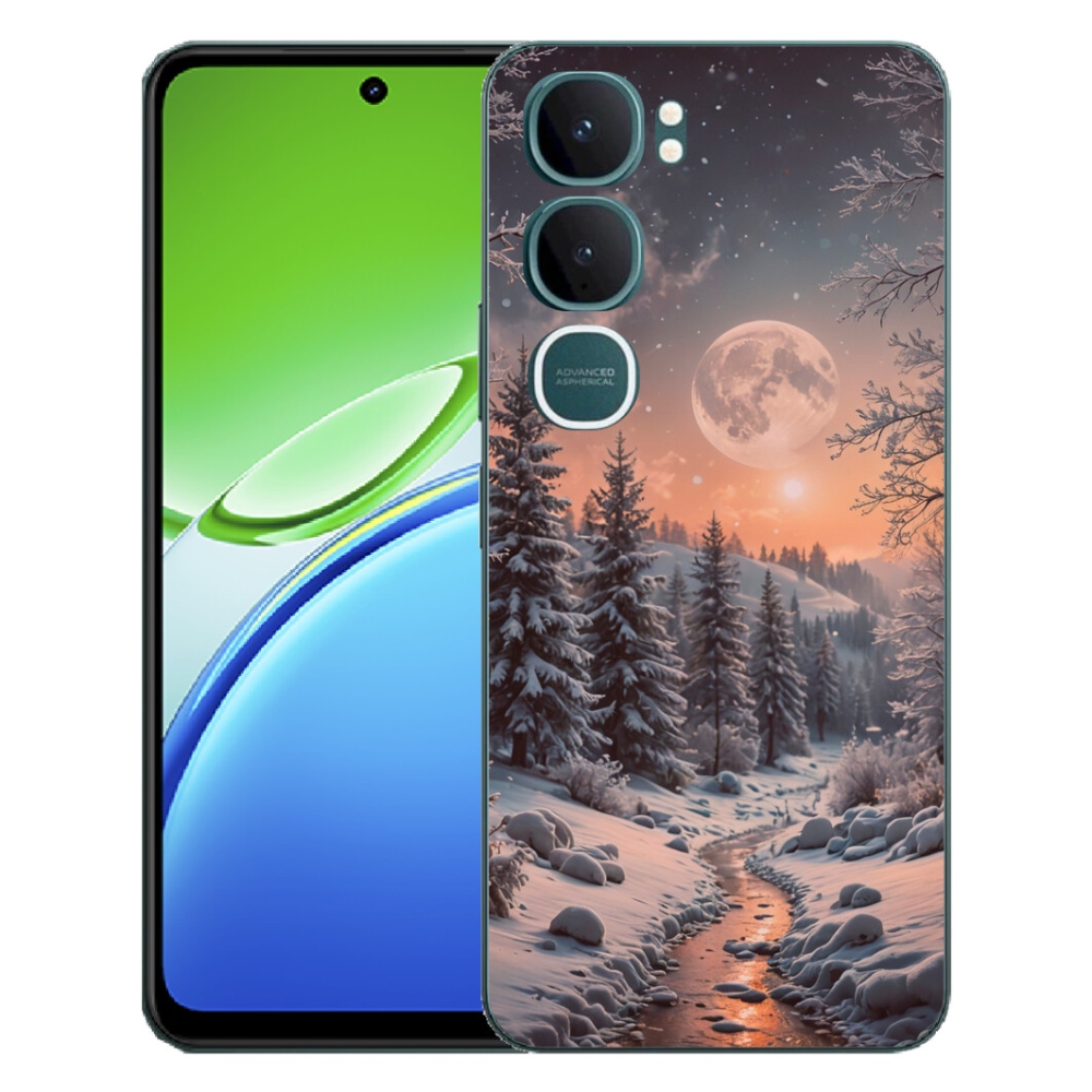 Gelový kryt mmCase na Vivo Y21d - zimní krajina 2