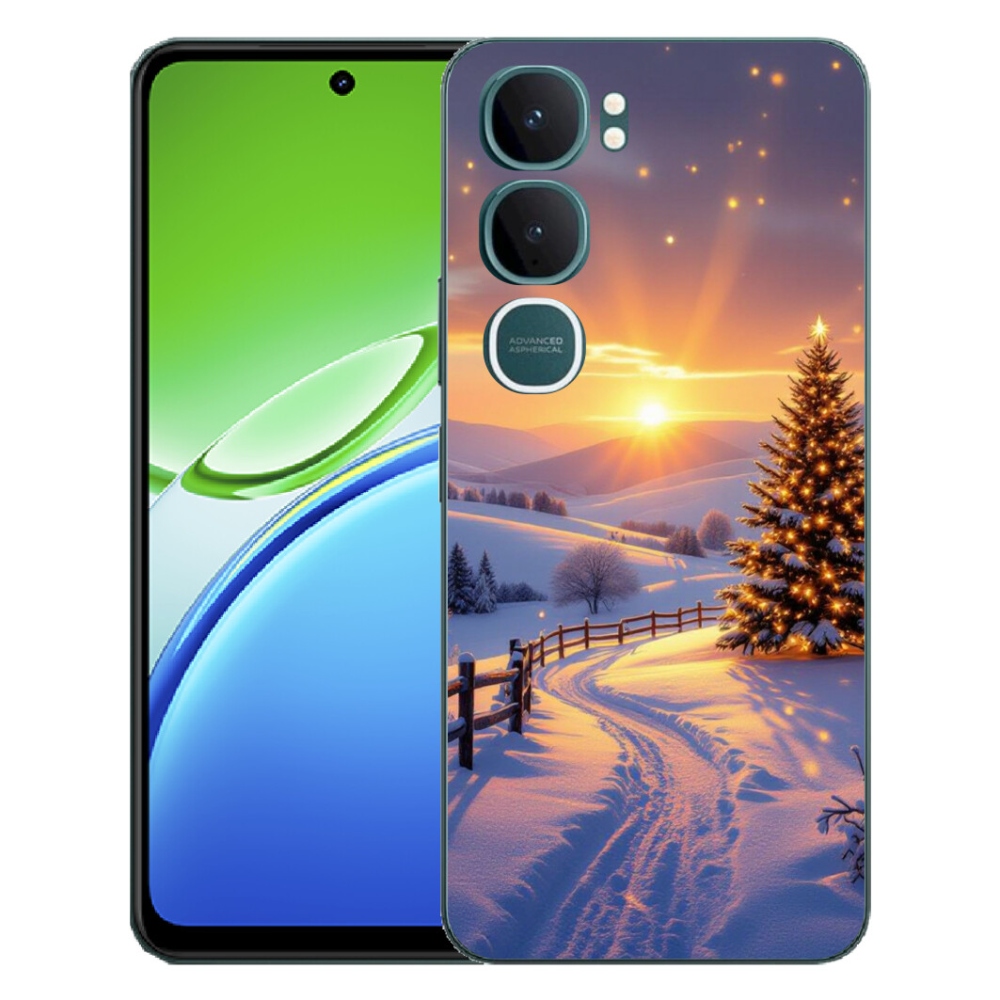 Gelový kryt mmCase na Vivo Y21d - zimní krajina