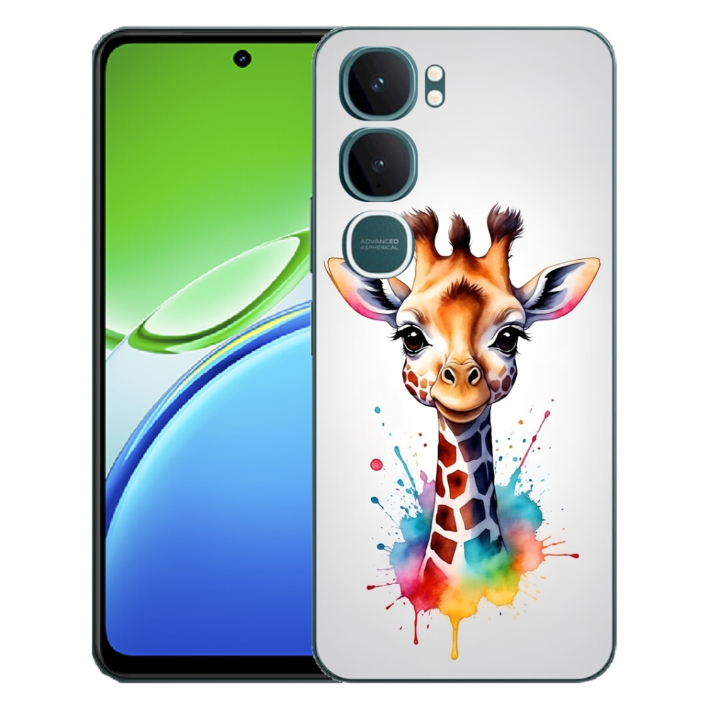 Gelový kryt mmCase na Vivo Y21d - žirafa 1
