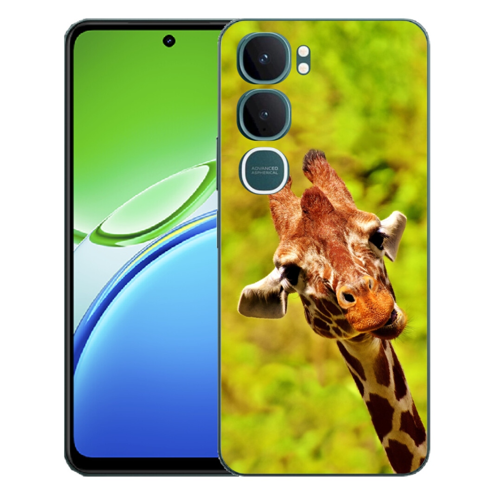 Gelový kryt mmCase na Vivo Y21d - žirafa