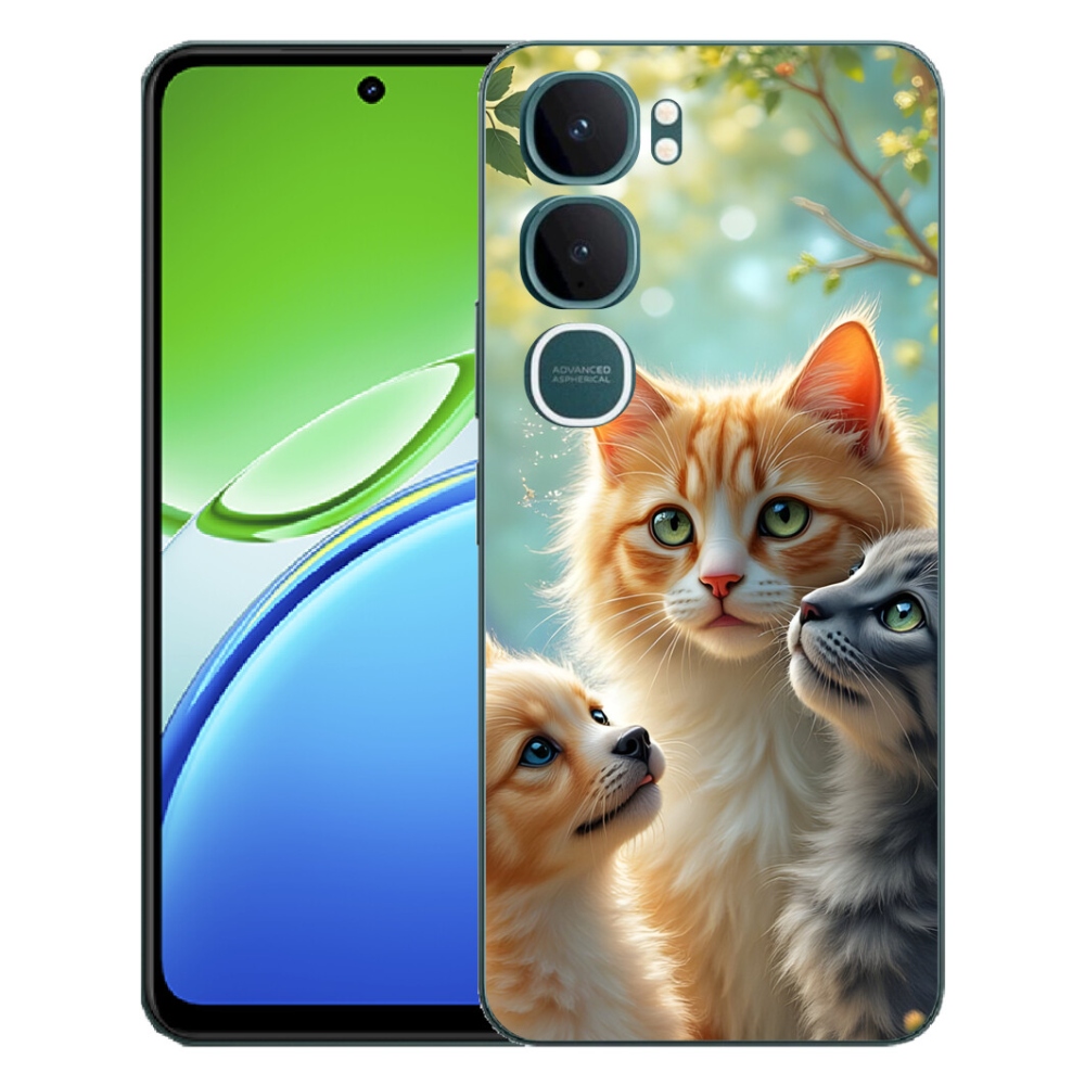 Gelový kryt mmCase na Vivo Y21d - zvířecí přátelství 2