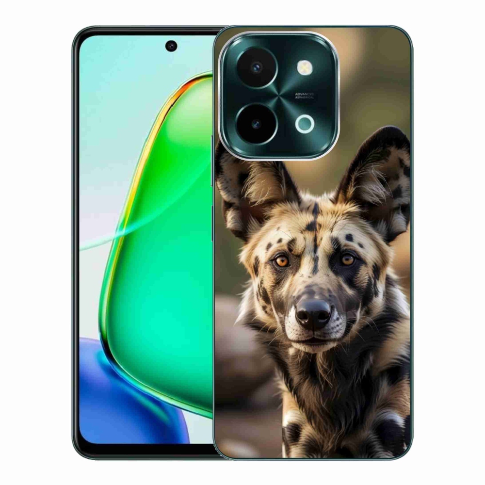 Gelový kryt mmCase na Vivo Y28 - africký divoký pes