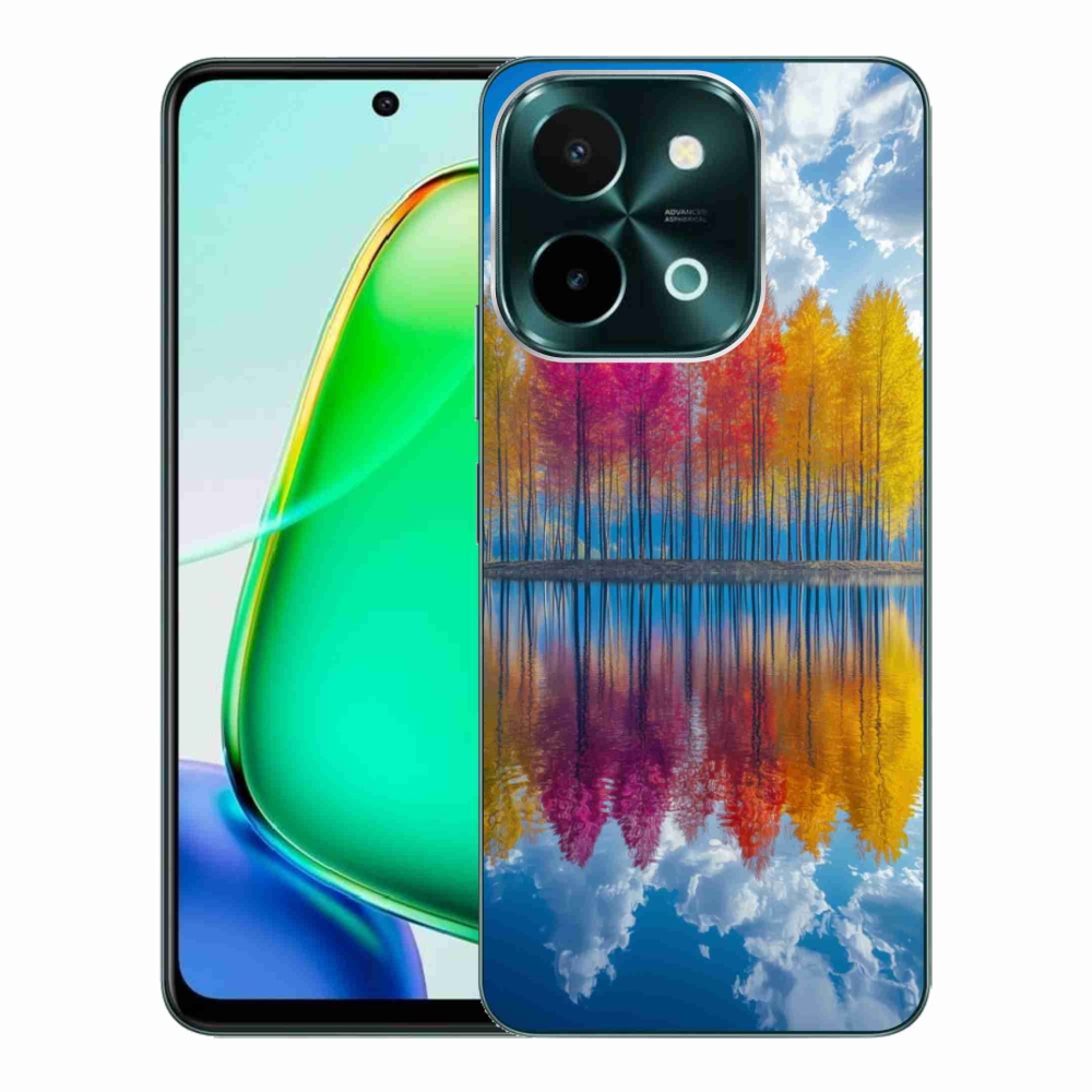 Gelový kryt mmCase na Vivo Y28 - barevné stromy