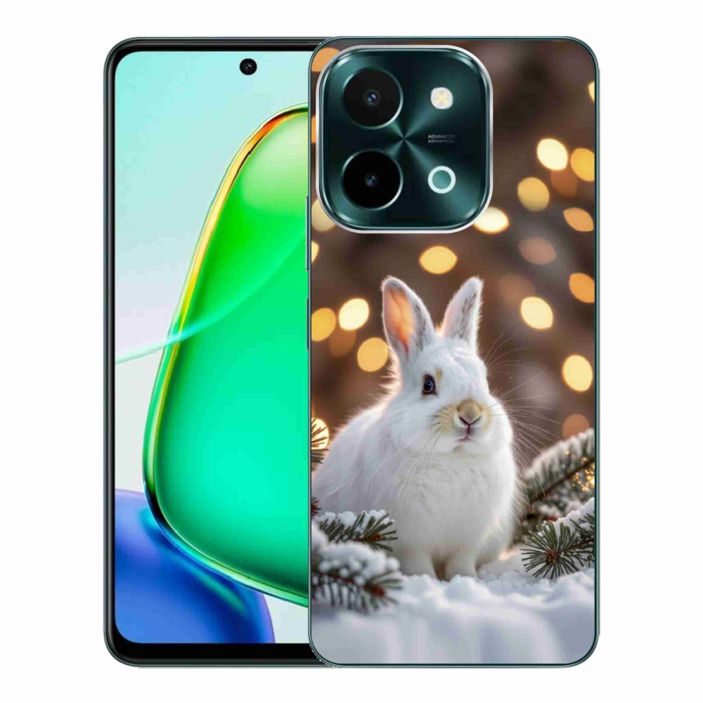 Gelový kryt mmCase na Vivo Y28 - bílý zajíc