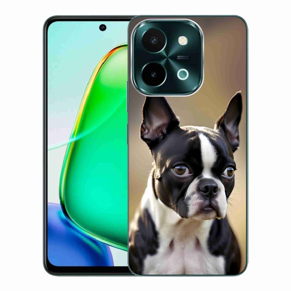 Gelový kryt mmCase na Vivo Y28 - bostonský teriér
