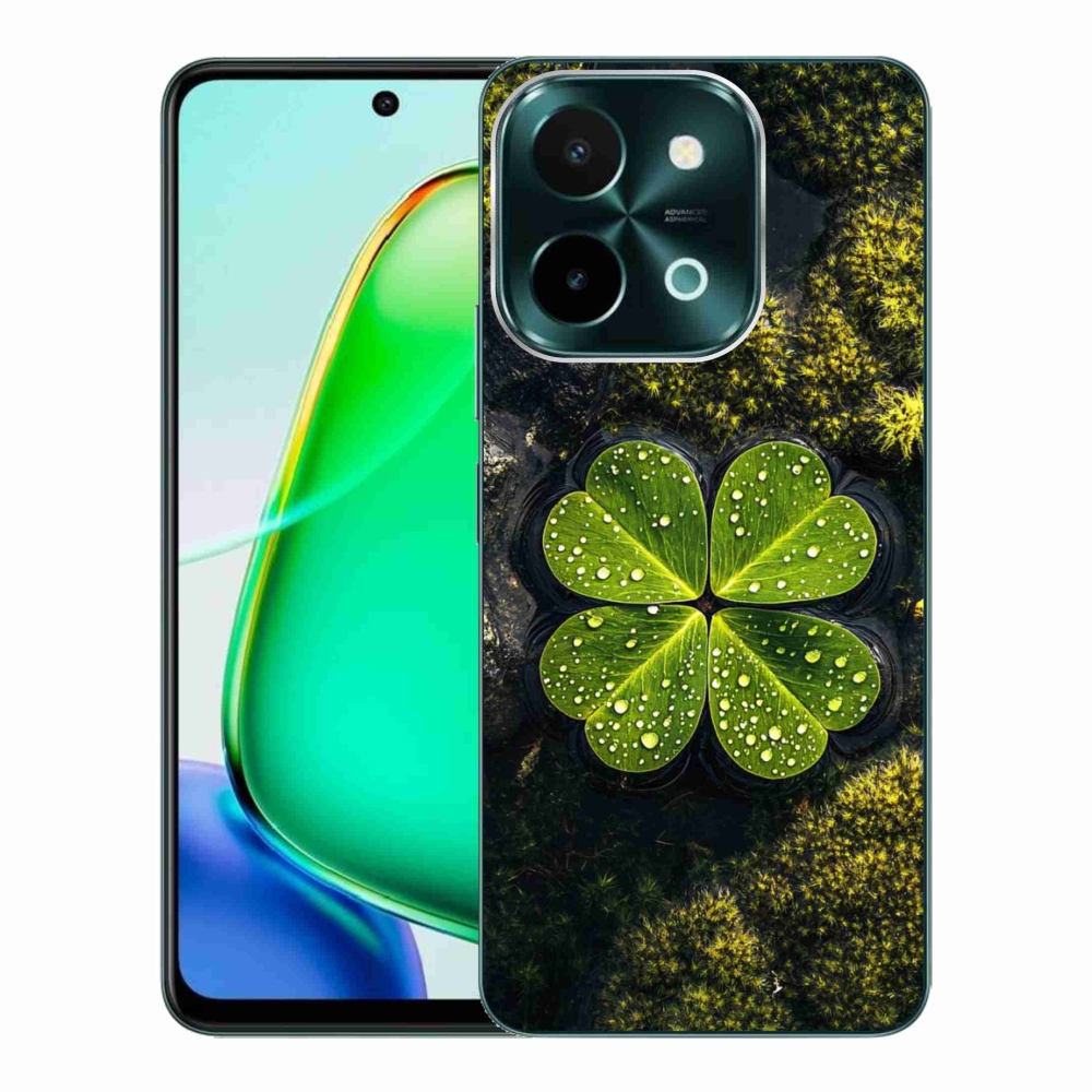 Gelový kryt mmCase na Vivo Y28 - čtyřlístek