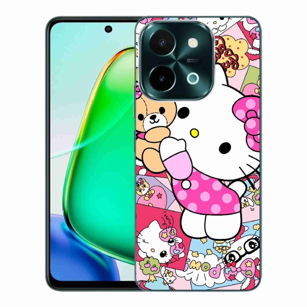 Gelový kryt mmCase na Vivo Y28 - cute kitty