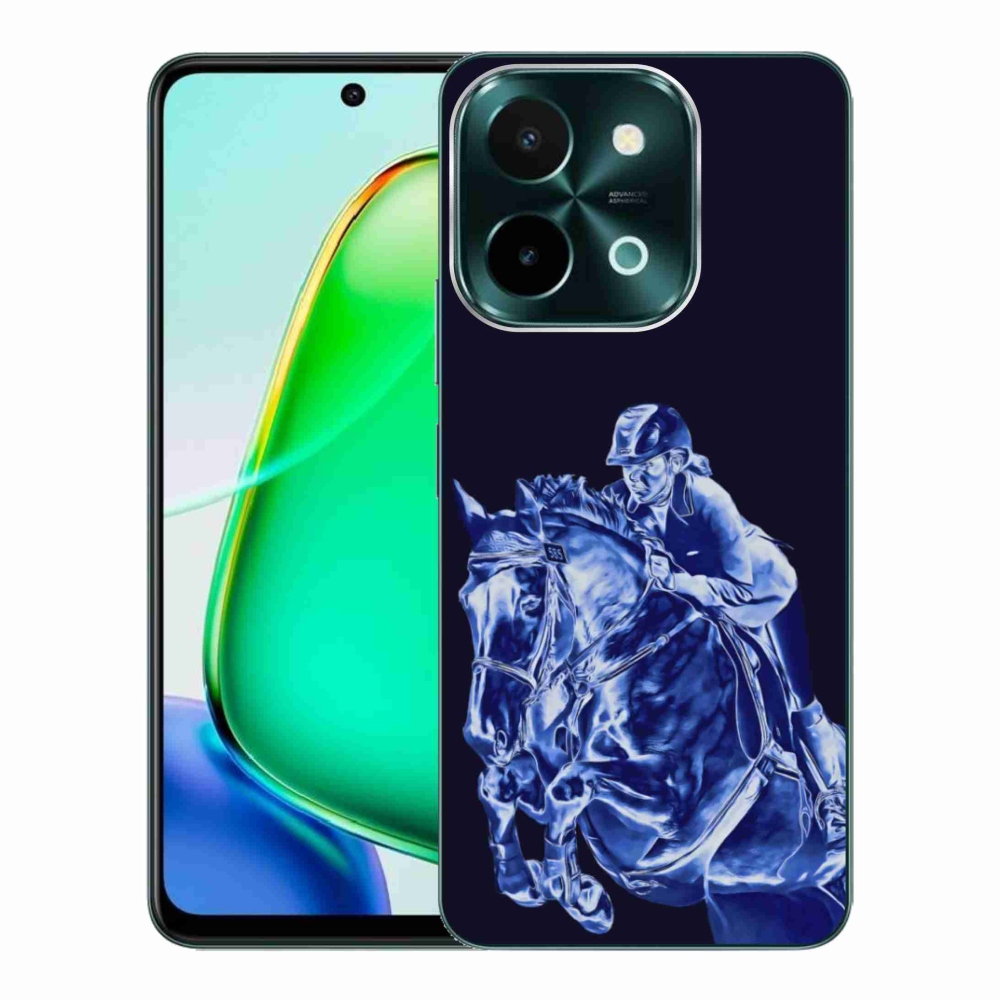 Gelový kryt mmCase na Vivo Y28 - dostihový kůň