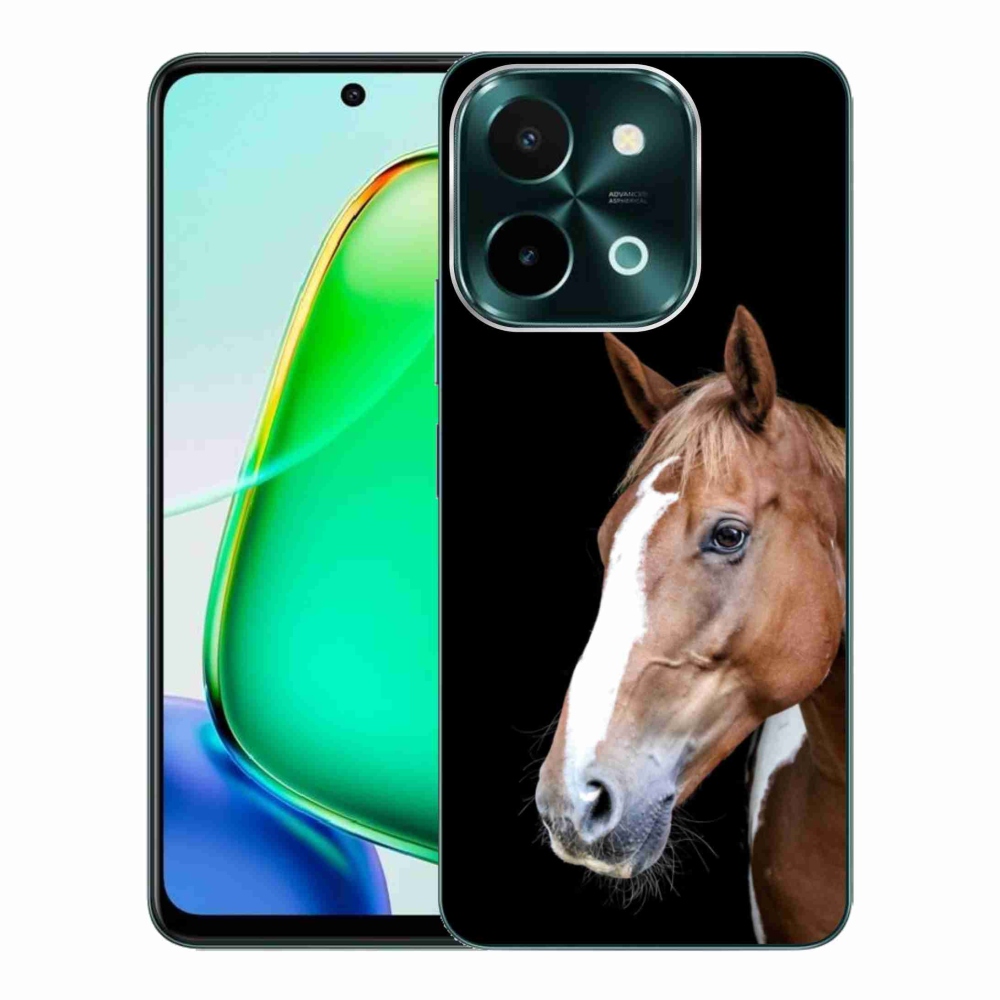 Gelový kryt mmCase na Vivo Y28 - hnědý kůň 3