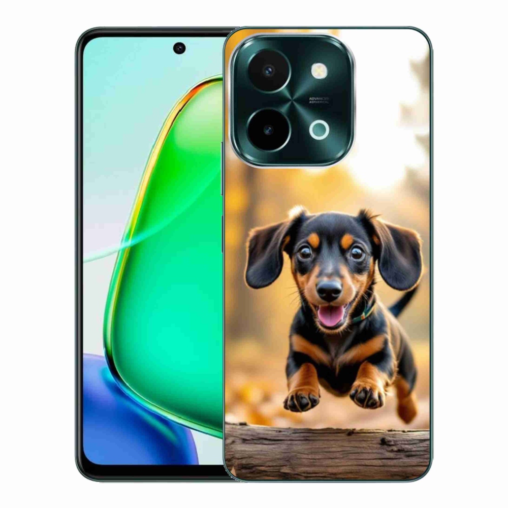 Gelový kryt mmCase na Vivo Y28 - jezevčík 2