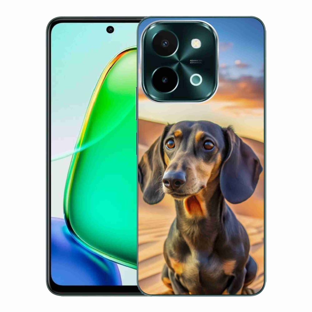 Gelový kryt mmCase na Vivo Y28 - jezevčík 3 