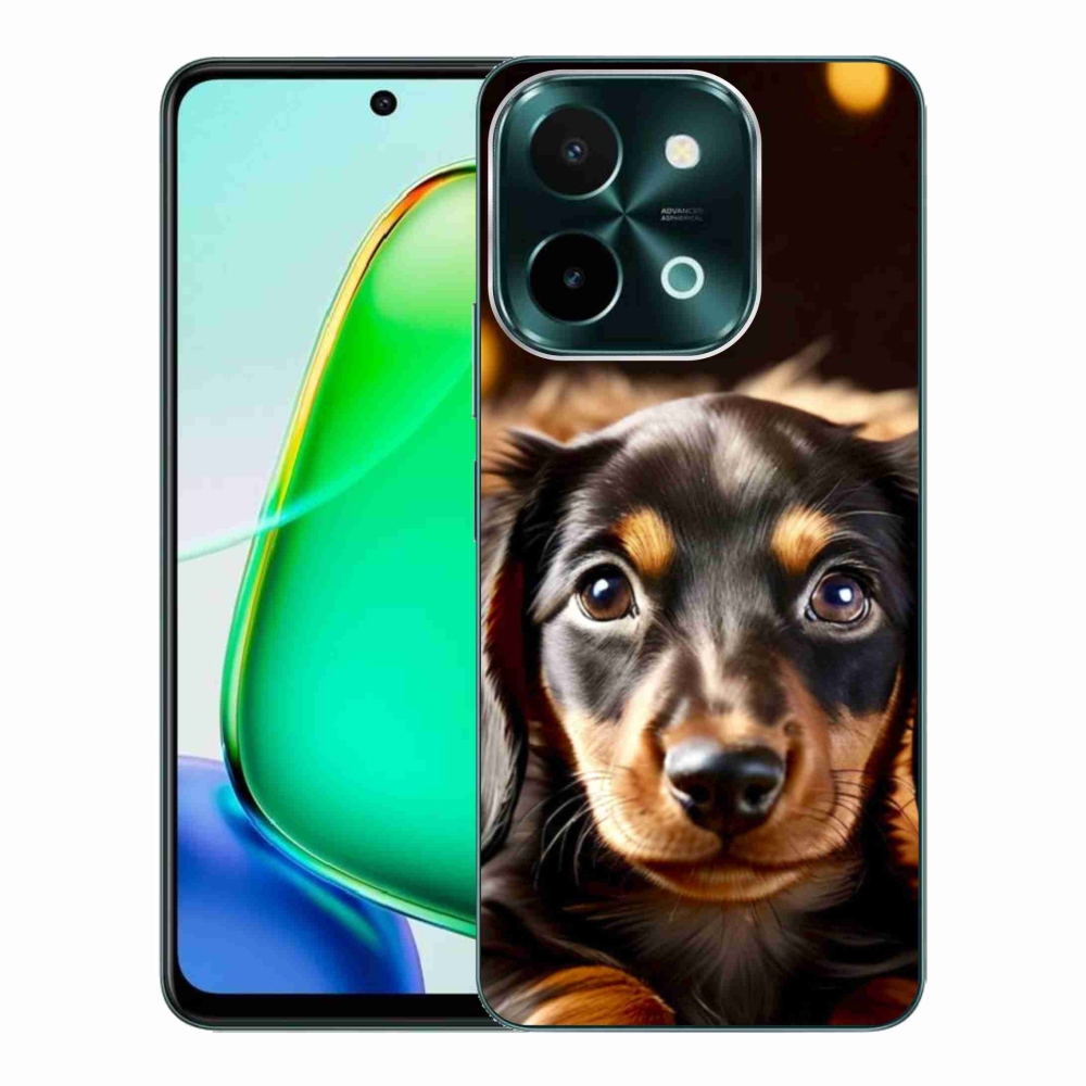 Gelový kryt mmCase na Vivo Y28 - jezevčík