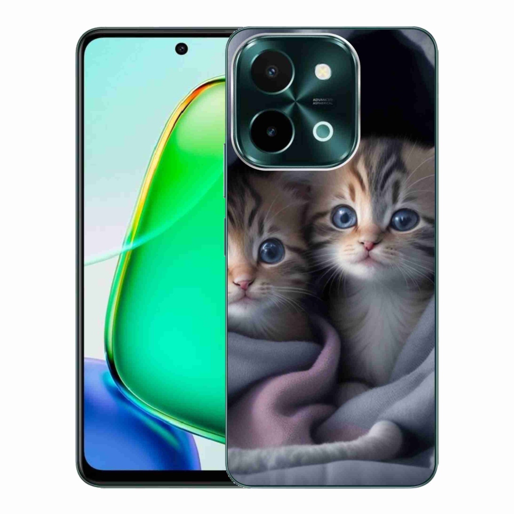 Gelový kryt mmCase na Vivo Y28 - kočičí duo 2