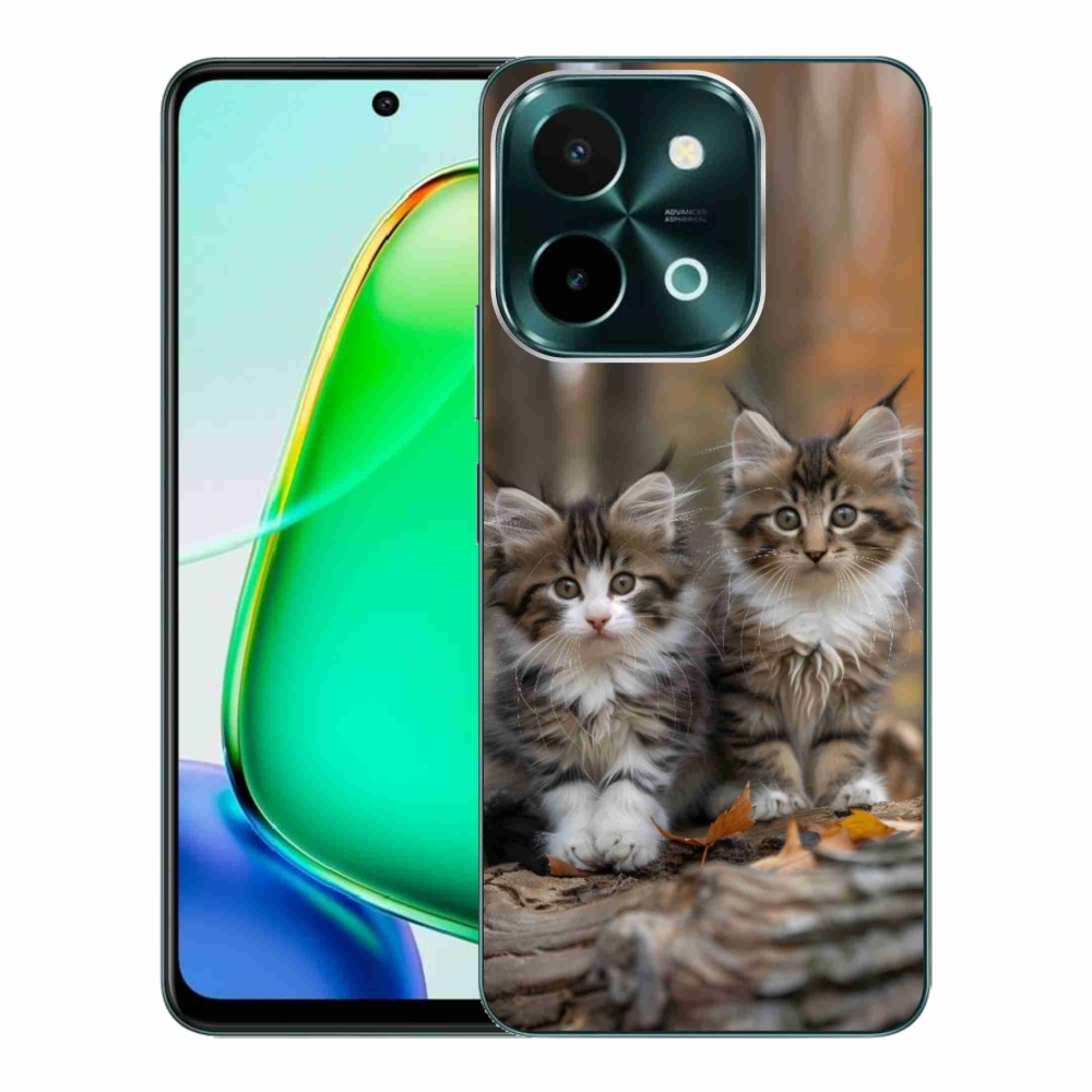 Gelový kryt mmCase na Vivo Y28 - kočičí duo 3