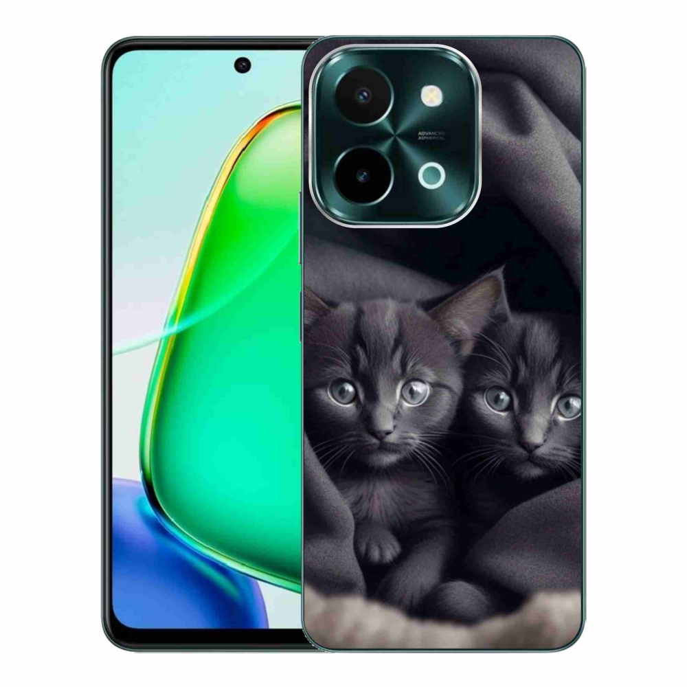 Gelový kryt mmCase na Vivo Y28 - kočičí duo