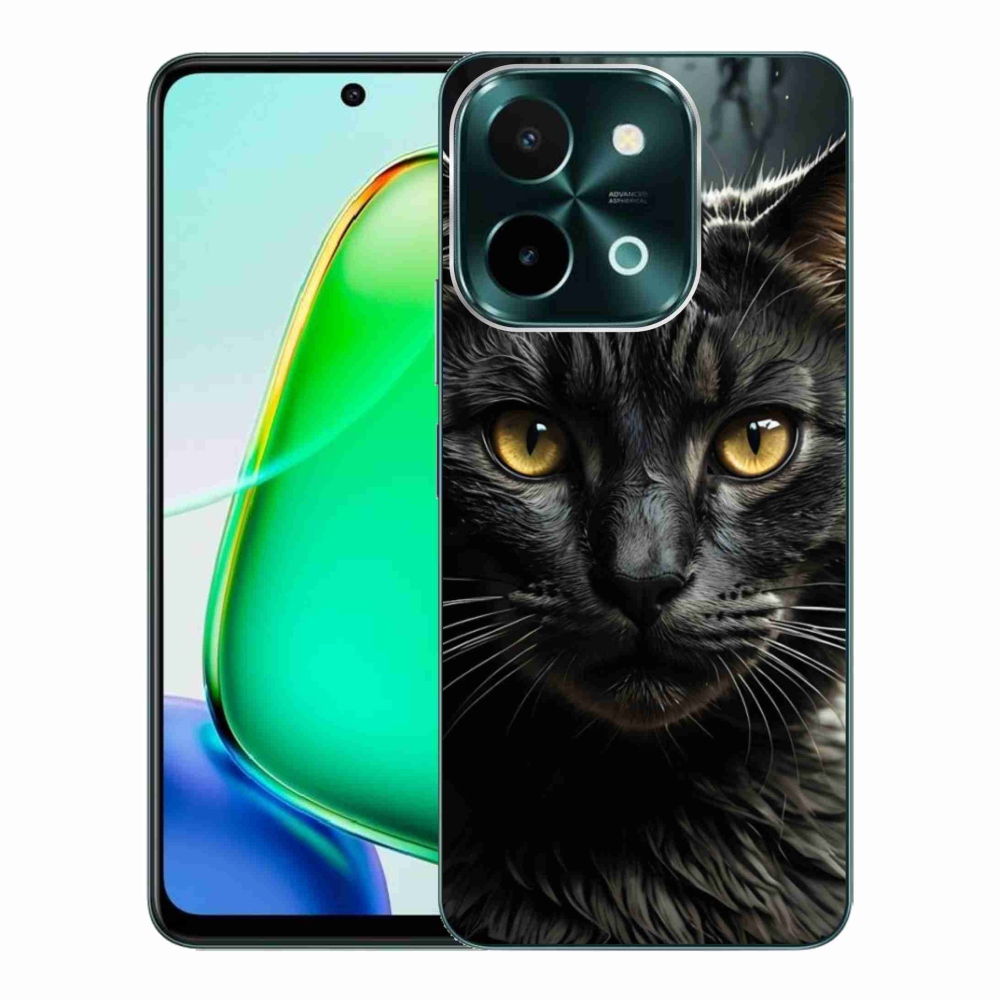 Gelový kryt mmCase na Vivo Y28 - kočičí pohled 3