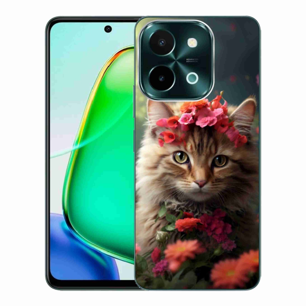 Gelový kryt mmCase na Vivo Y28 - kočíčí princezna