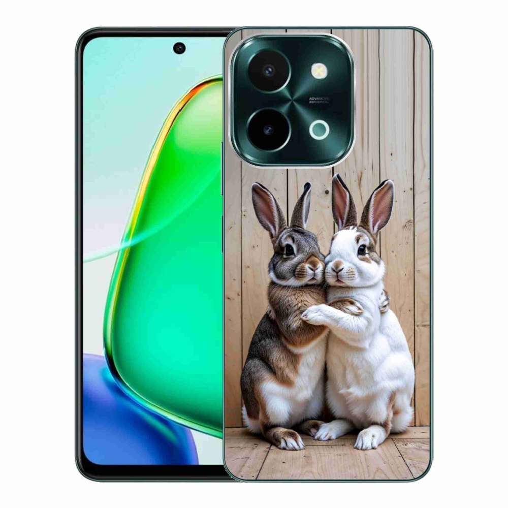 Gelový kryt mmCase na Vivo Y28 - králičí pár